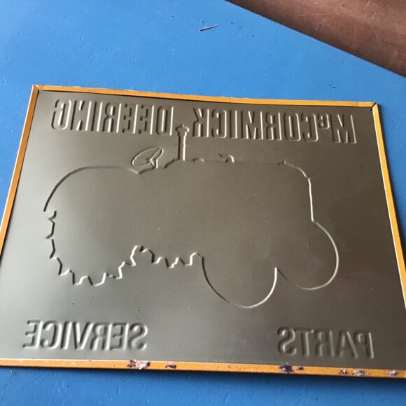 McCormick Deering Parts Service Metal Sign - Retro Sign - Man Cave Sign - Picture 2 of 2